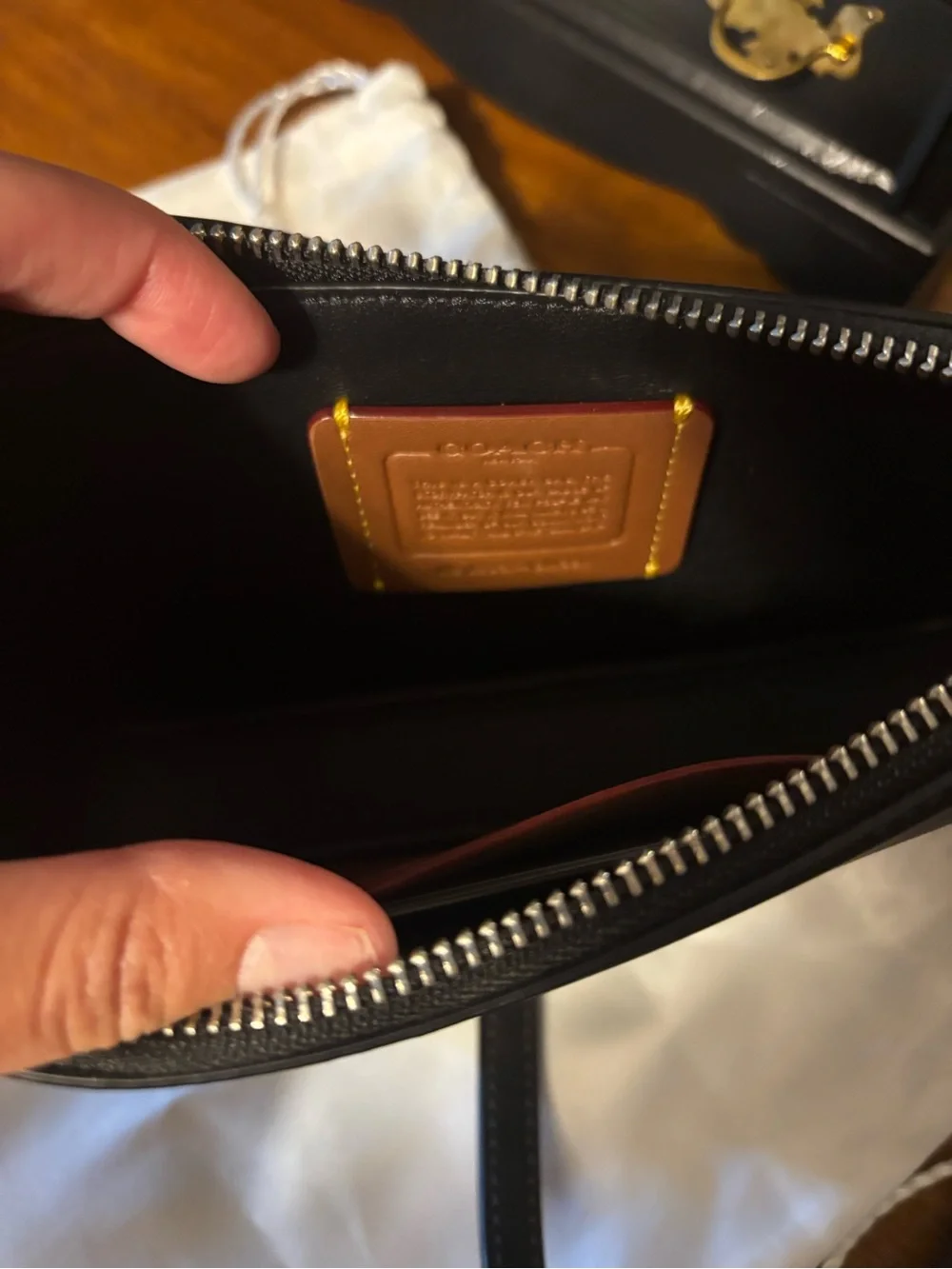 New! Coach Penn Black Leather Mini Shoulder Bag